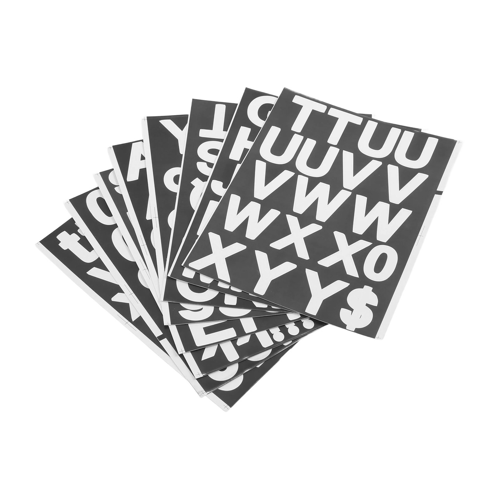 8 Sheets Self-Adhesive Vinyl Letters Numbers Kit, Mailbox Numbers Sticker6649