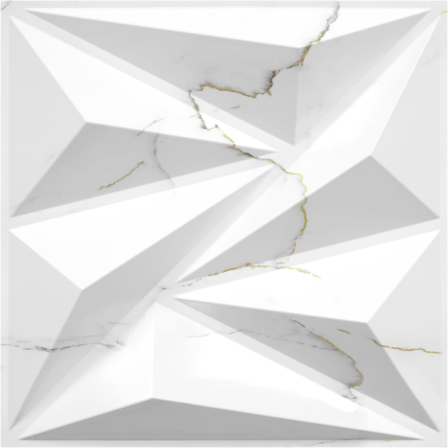 33 Pack 3D Wall Panels for Interior Wall Decor, 12"X12" Diamond Textured Wall