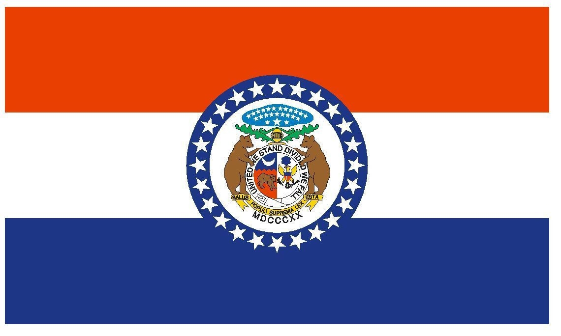 Missouri State Flag Sticker Decal F313