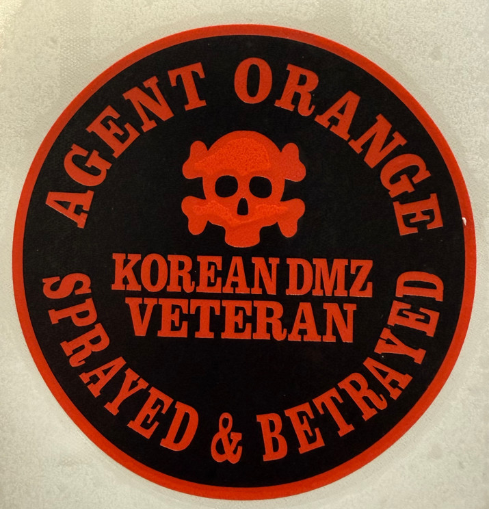 AGENT ORANGE KOREAN DMZ VETERAN Sprayed & Betrayed Vinyl Decal Stickers 5" X 5"