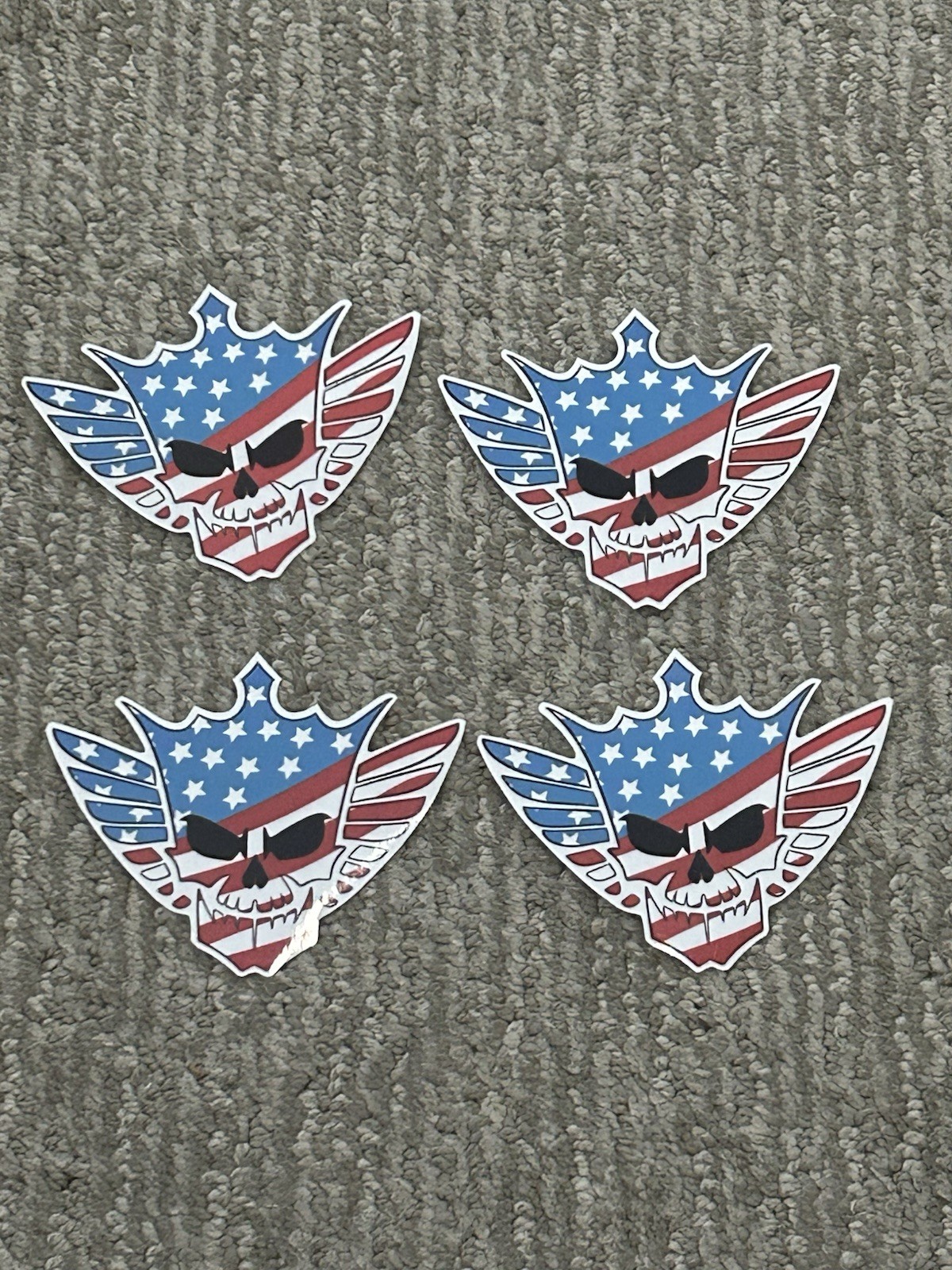 Cody Rhodes American Nightmare Stickers Set Of 4 2×3 in Laminated Scratch Resist
