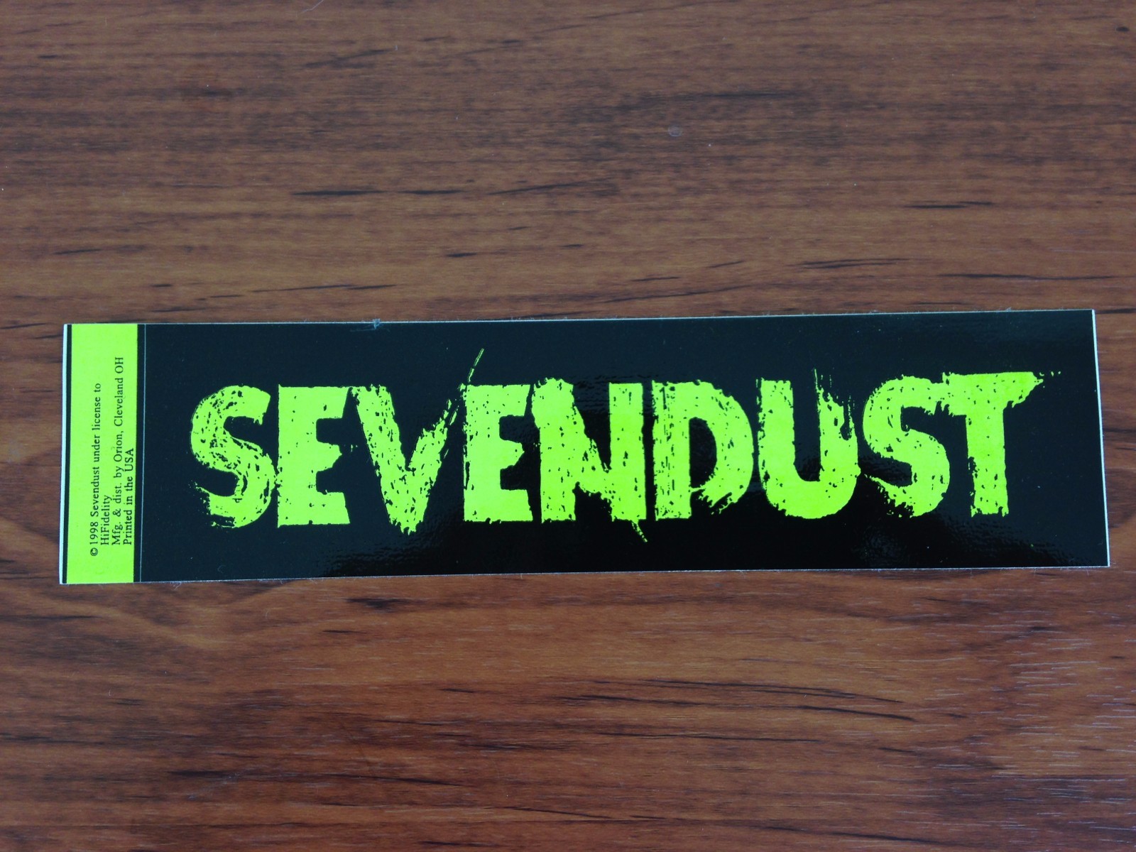 SEVENDUST – LOGO – STICKER/DECAL – BRAND NEW VINTAGE – MUSIC BAND 117