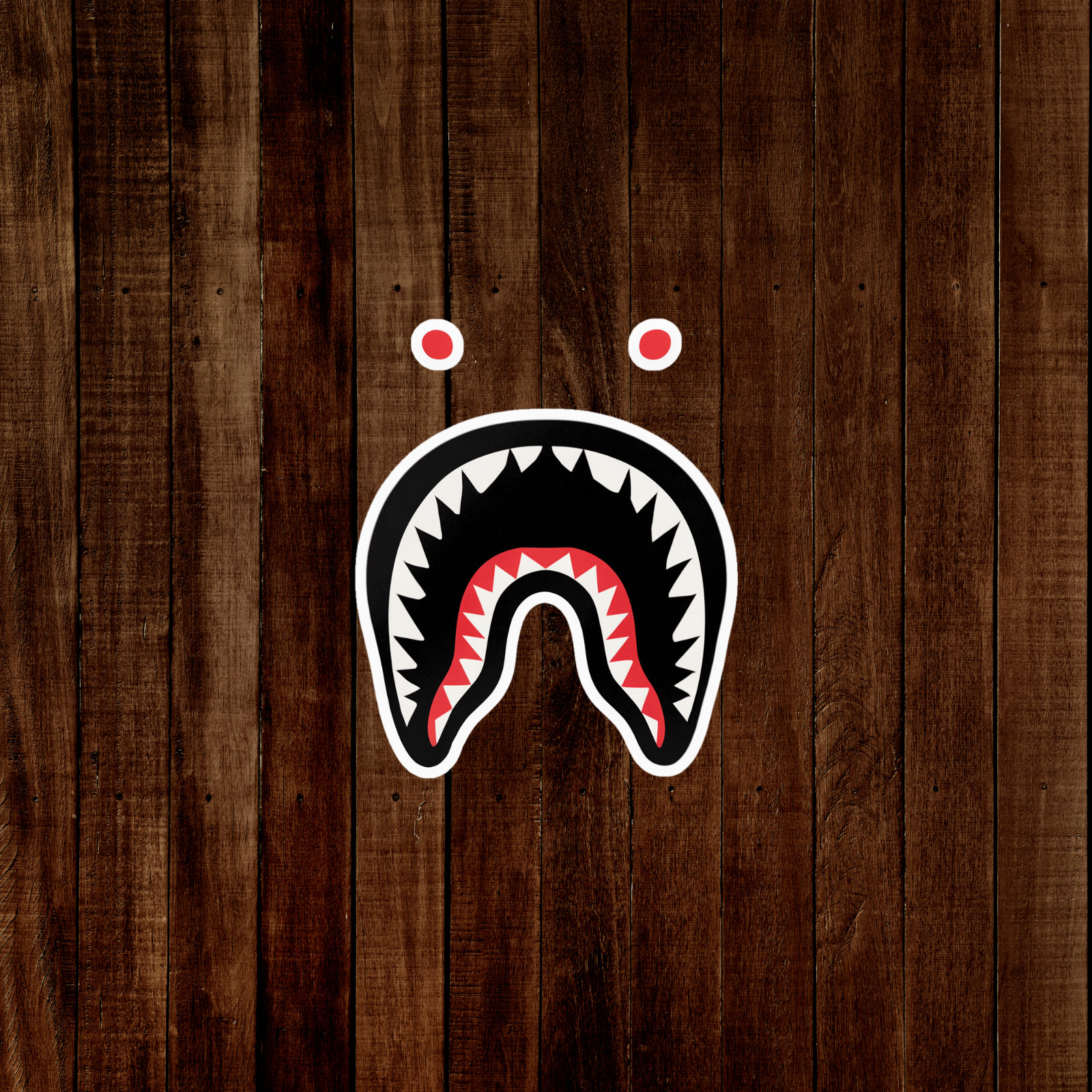 Shark Teeth Sticker – Cool Streetwear Decal for Laptops, Skateboards, Cars