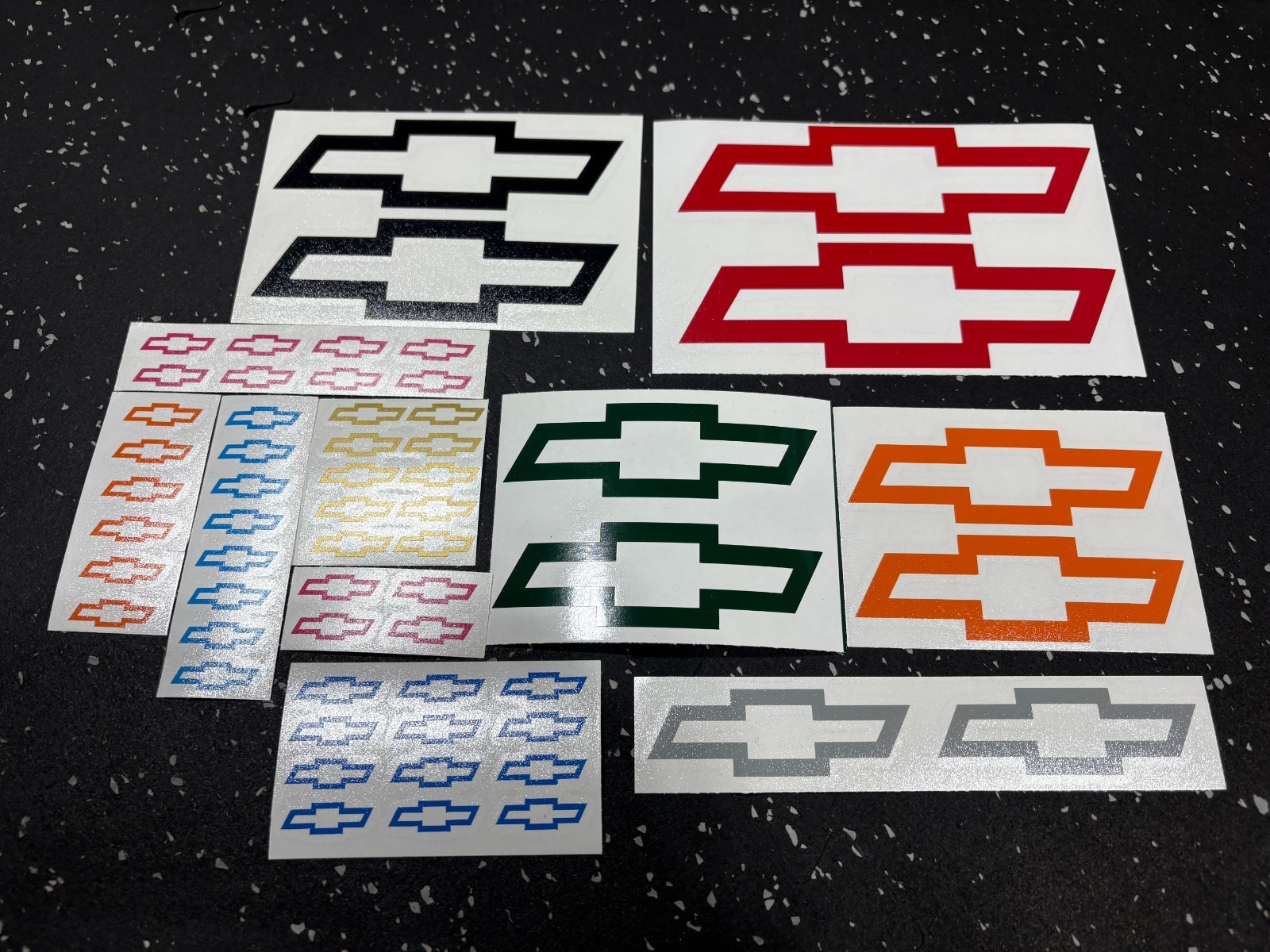 2x) Chevrolet Bowtie Vinyl Decal – 1" 2" 3" 4" 5"+ Die Cut Chevy Bow Tie Sticker