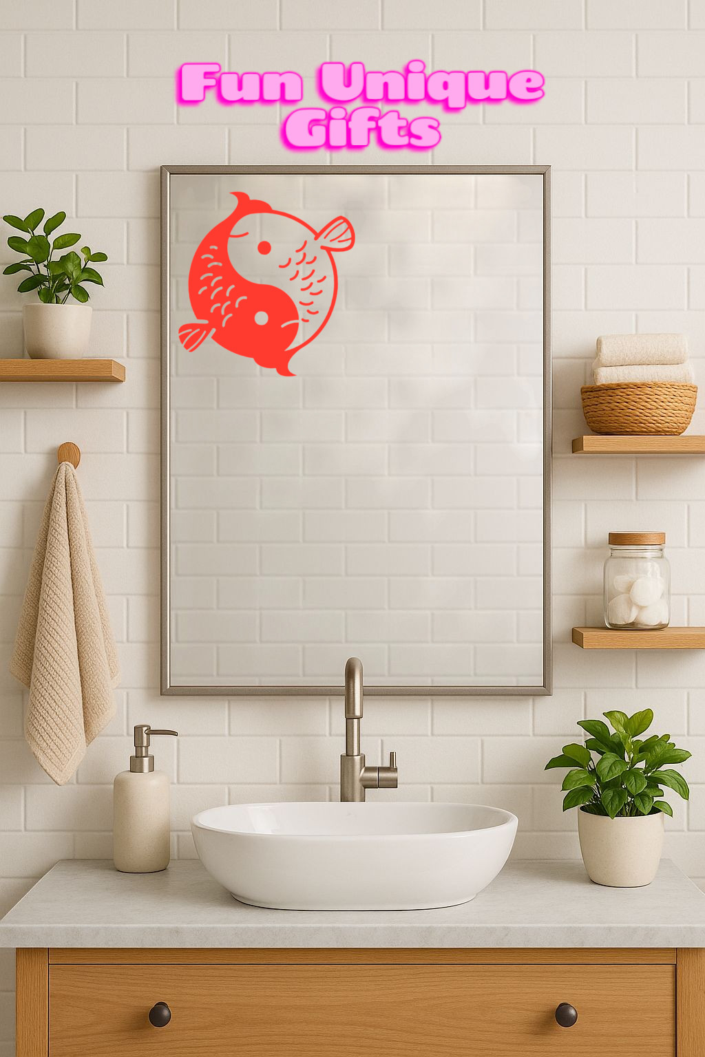 Yin Yang Fish Vinyl Decal Sticker -Multiple Colors & Sizes- FREE SHIPPING!