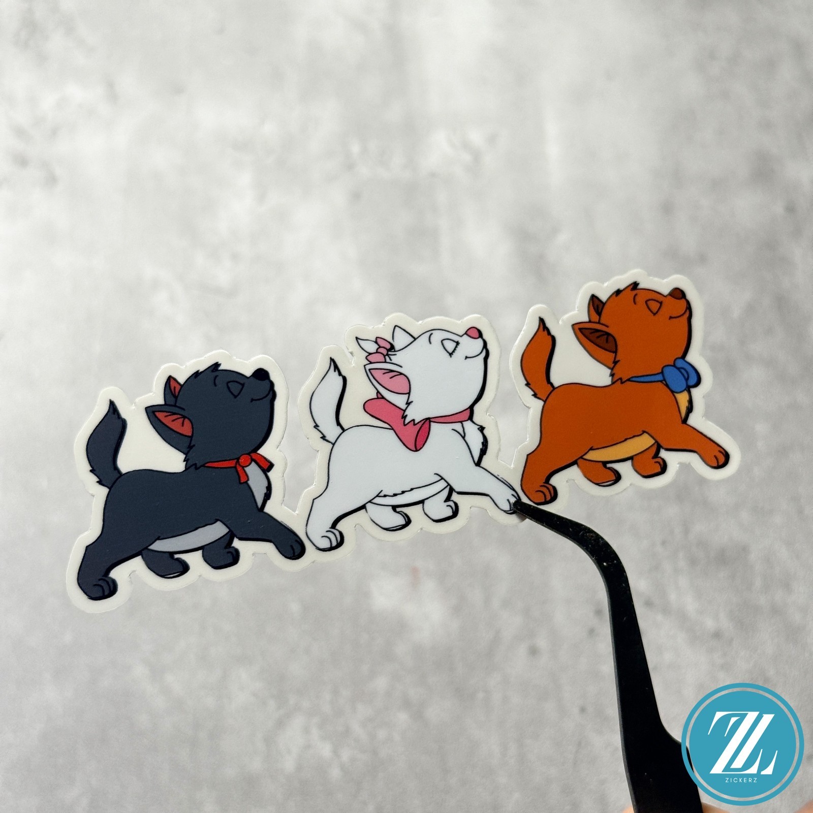 Disney Cute Aristocats Walking Trail Sticker