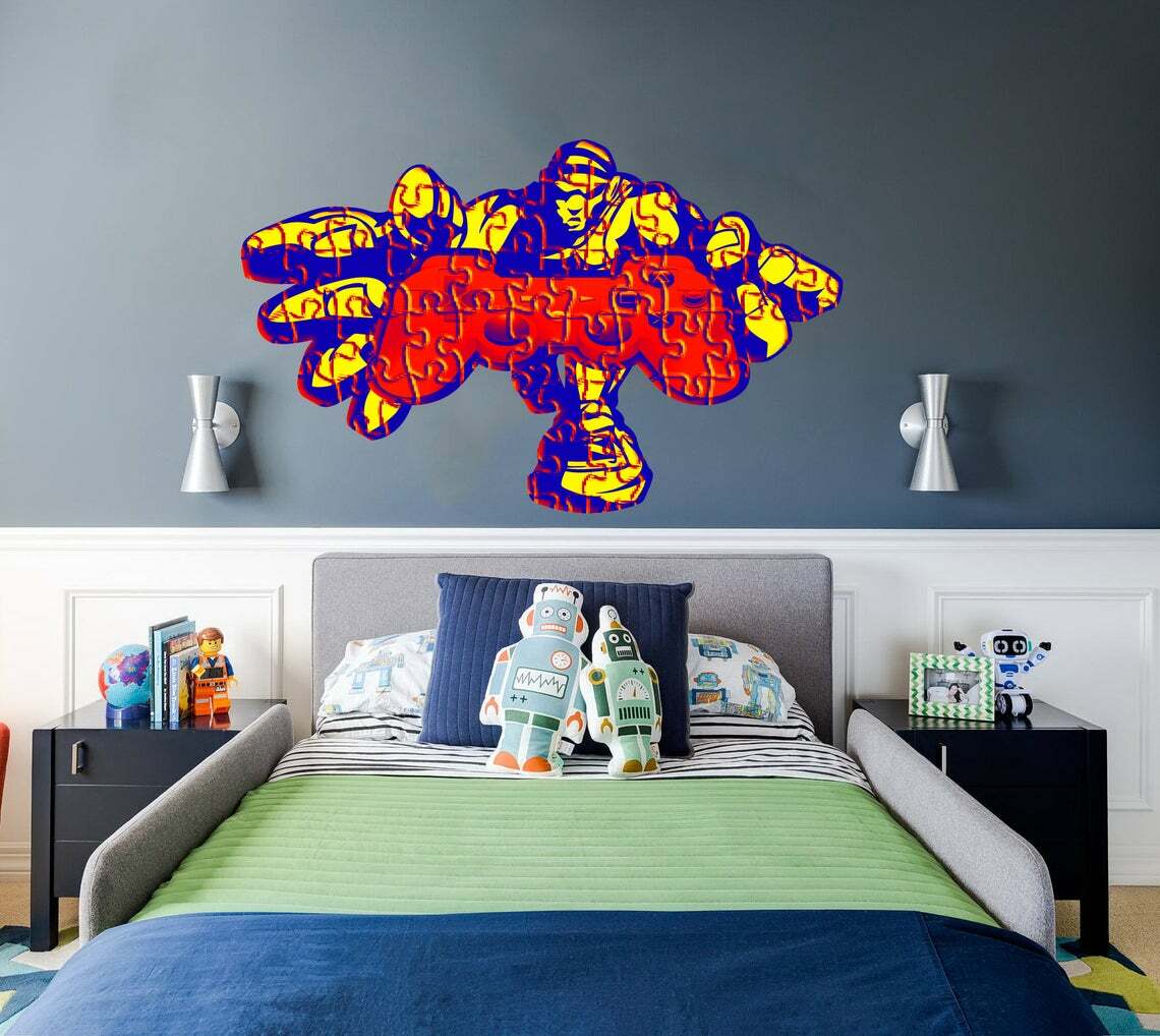 Playstation Controller Sticker, Video Games Wall Decal, Boy Gamer Vinyl, Gamer