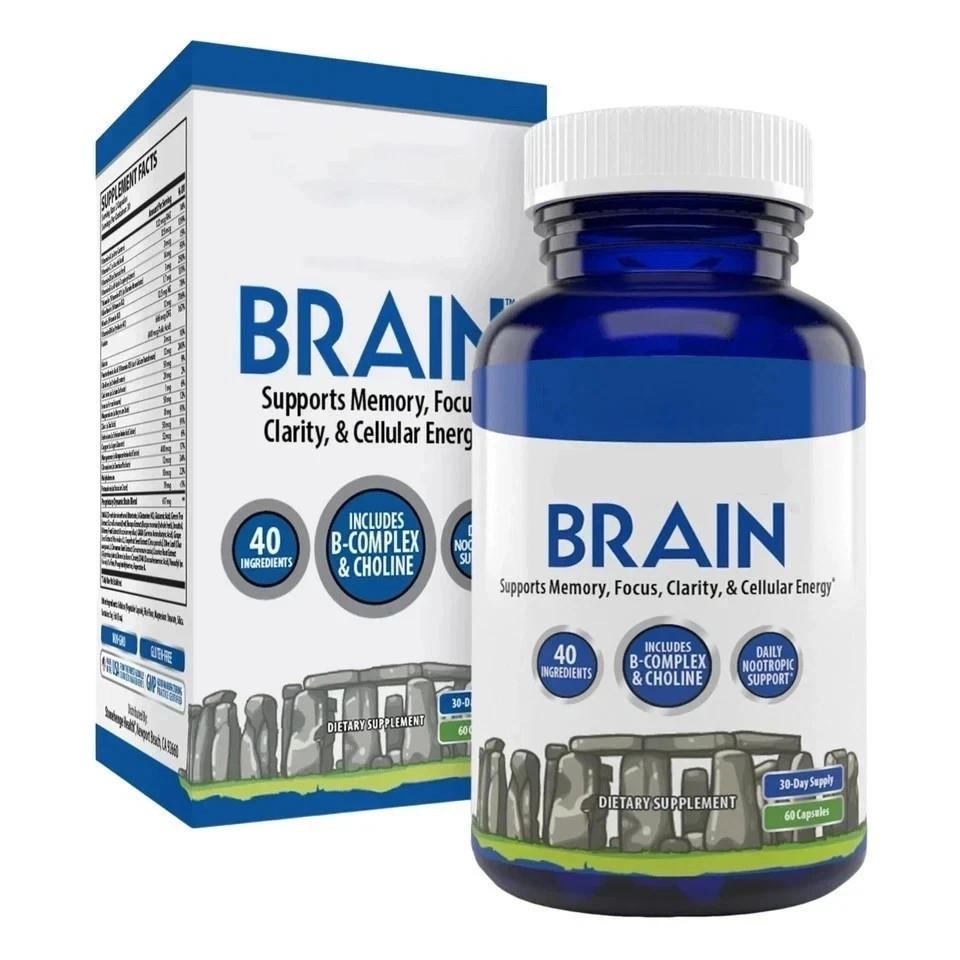 Dynamic Brain Supplement–Focus, Memory & Clarity Support 60 Capsules-Free Shipng