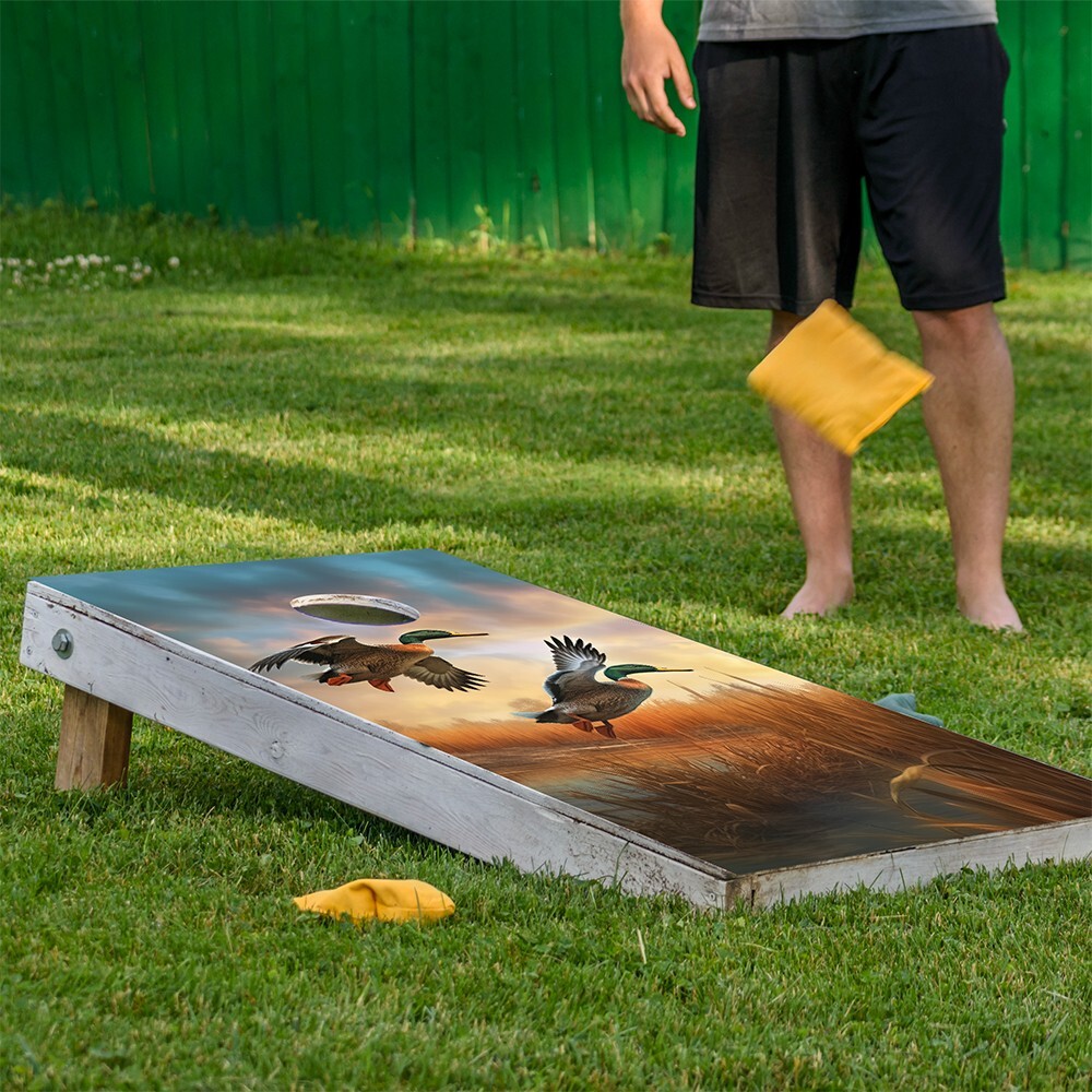 Corn Hole Bean Bag Toss Wrap Stickers Skins Boards Not Included Duck Hunting