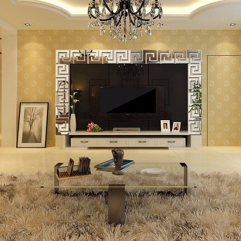 Contemporary For TV Background Wall Stickers for Stylish Home Decor Set of 10