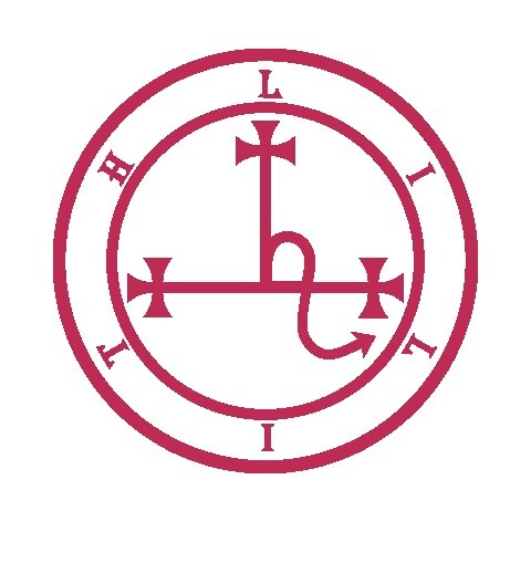 Lilith Symbol Decal, Female demon sigil, Supernatural sticker, choose your color