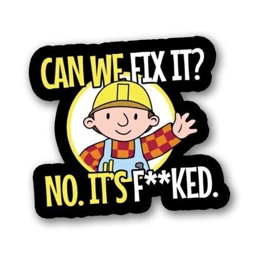 Funny Electrician Plumbing Sticker HVAC