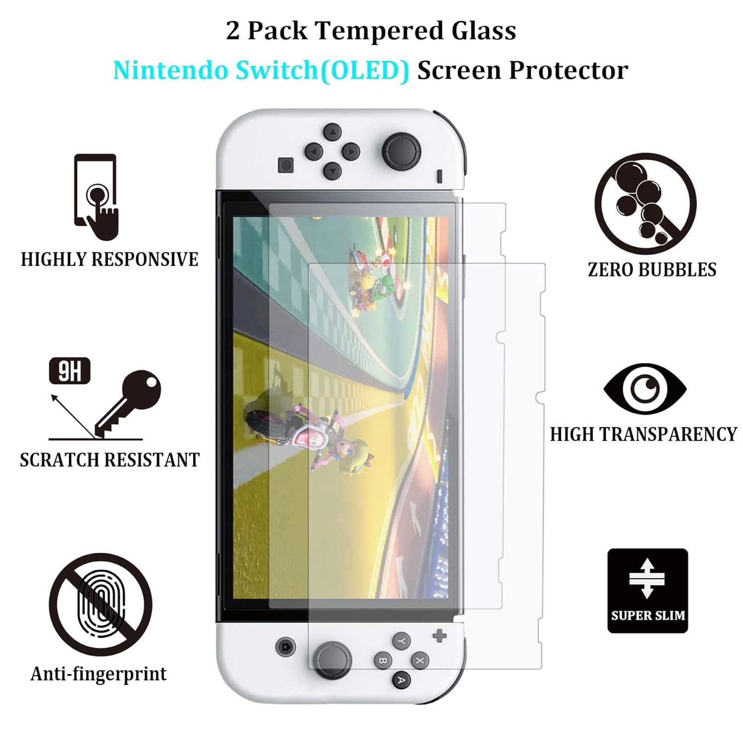 23 In 1 Nintendo Switch Oled Accessories Kit Complete Set With Case Charger W…