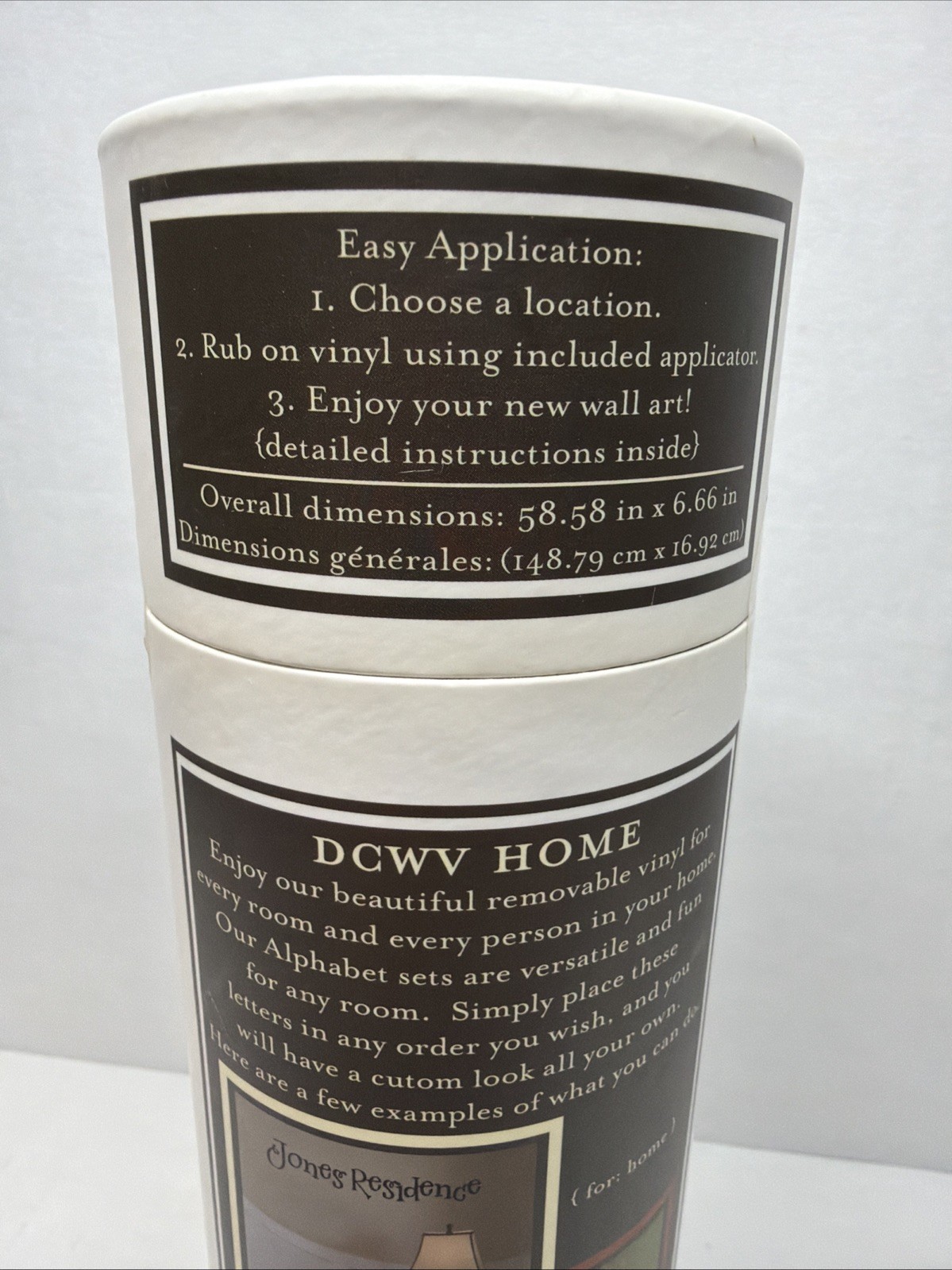 DCWV HOME Removable Vinyl Lettering. New Sealed.