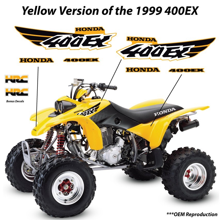 1999 Honda TRX 400ex Decal Graphic Sticker OEM kit Mark Set SPORTRAX 400 EX