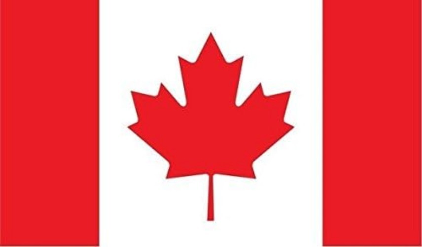 5×3 Canada Flag Vinyl Decal – Made in the USA, Durable & Stylish
