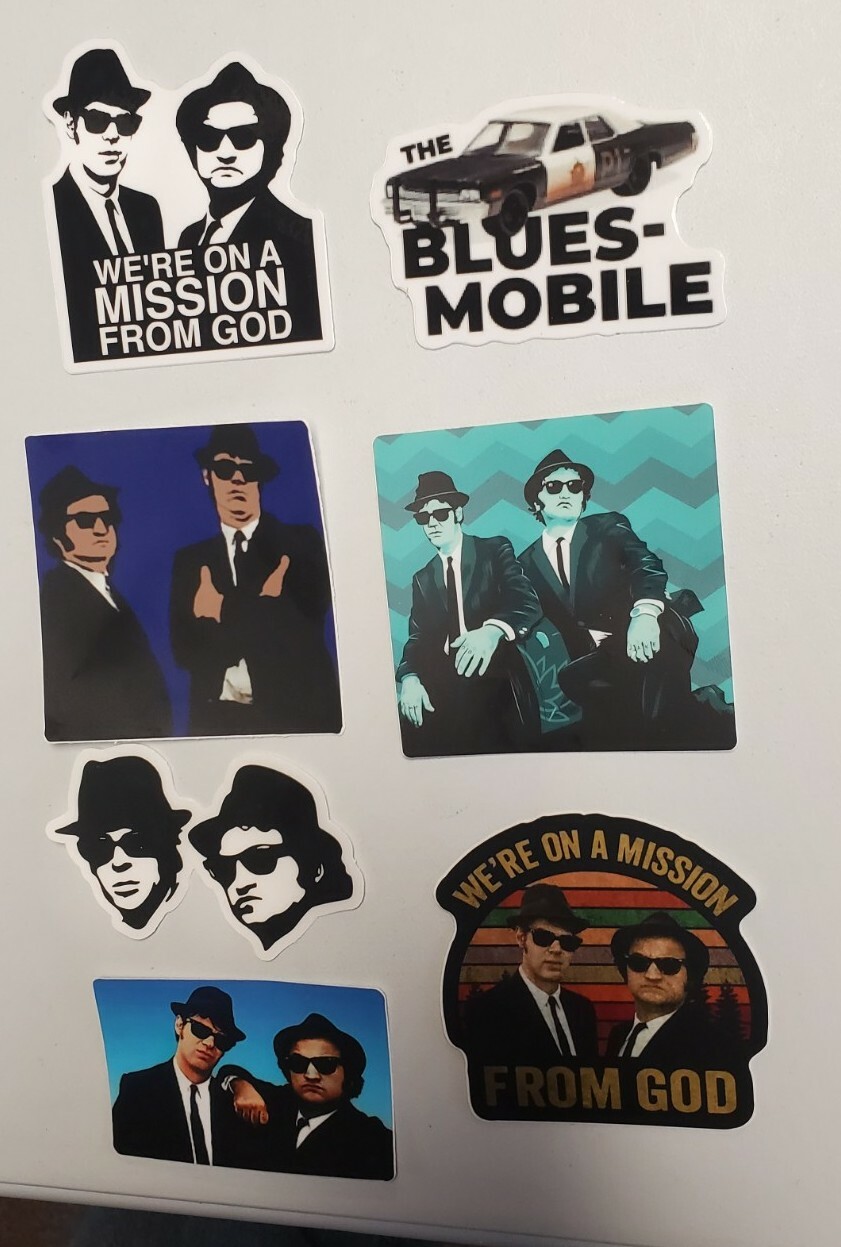 Blues Brothers SNL John Belushi Dan Aykroyd STICKERS VARIETY PACK LOT of 7