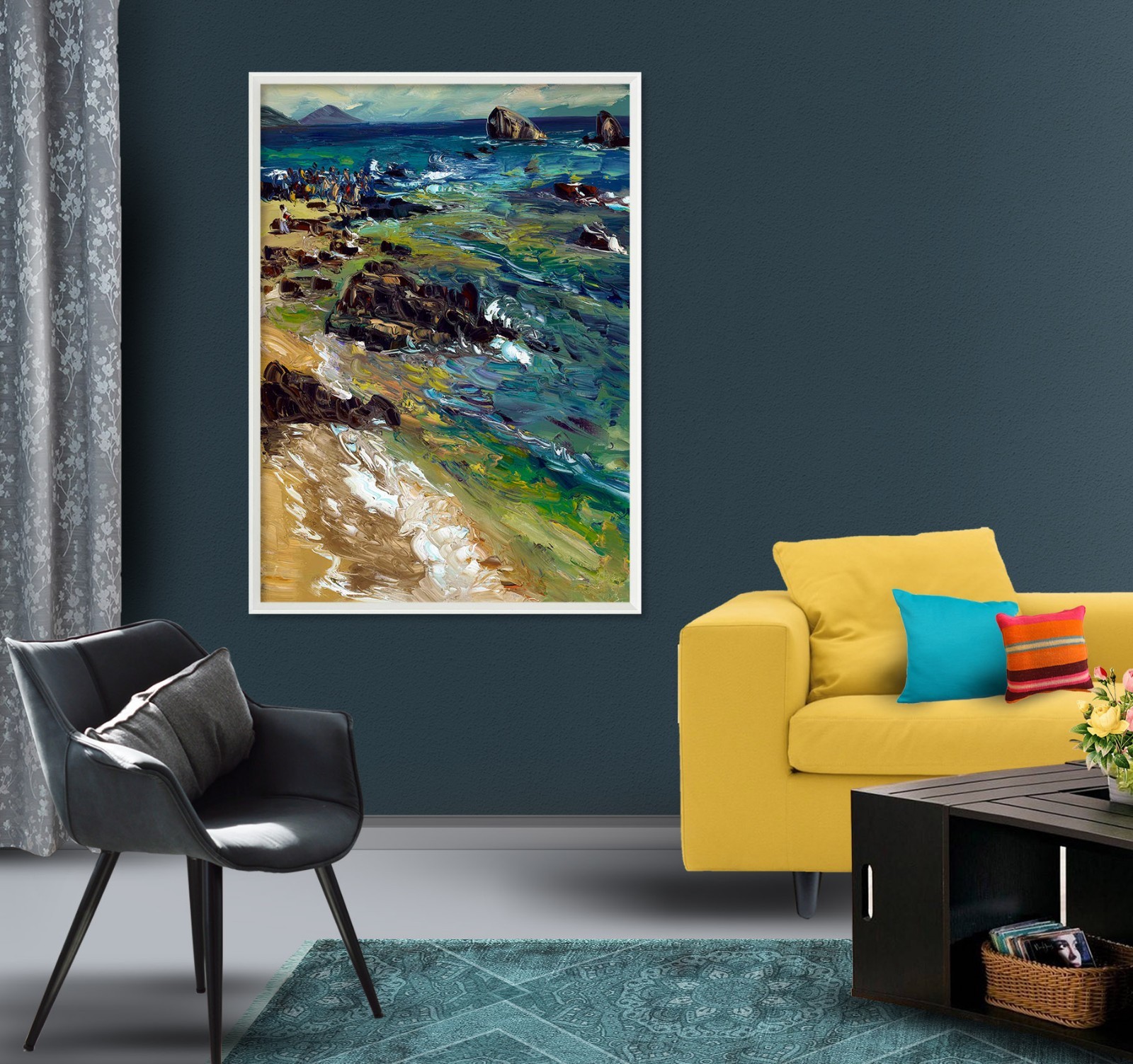 3D River Stone View 565 Fake Framed Poster Home Decor Print Painting Unique Art