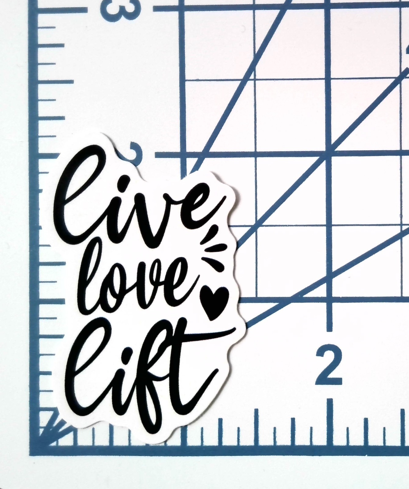 Live Love Lift Vinyl Sticker Gym Motivational Decal Workout Bottle Laptop
