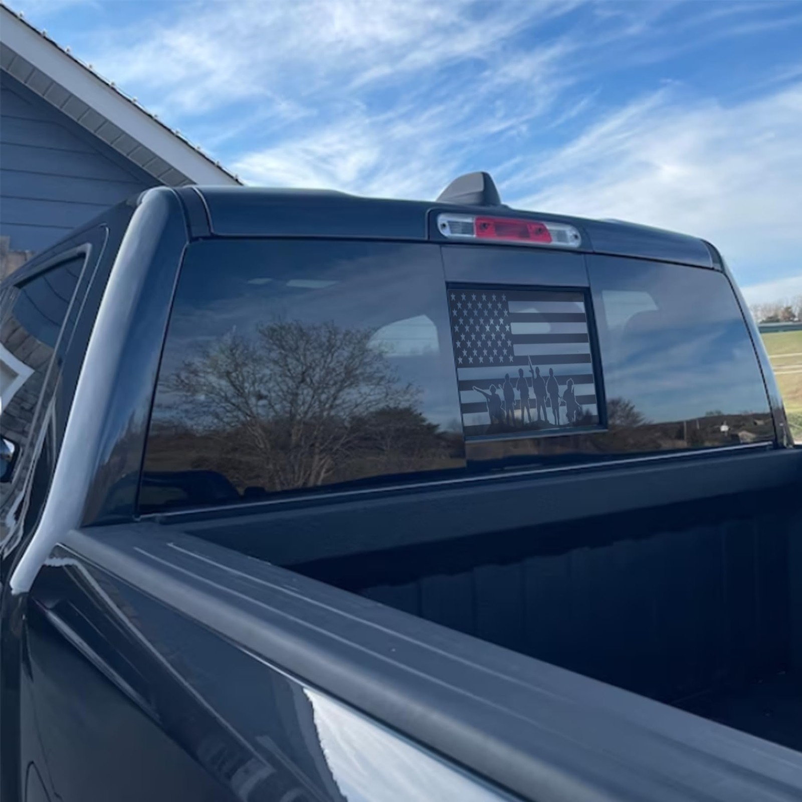 American Flag Decals for 20192025 Chevy Silverado GMC Sierra Rear Window