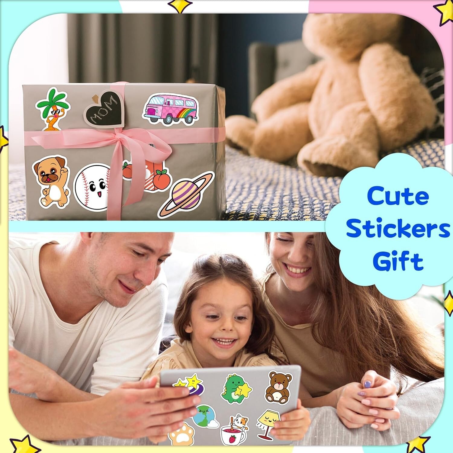 600PCS Cute Stickers for Kids – Kawaii, Waterproof Vinyl Laptop & Water Bottle