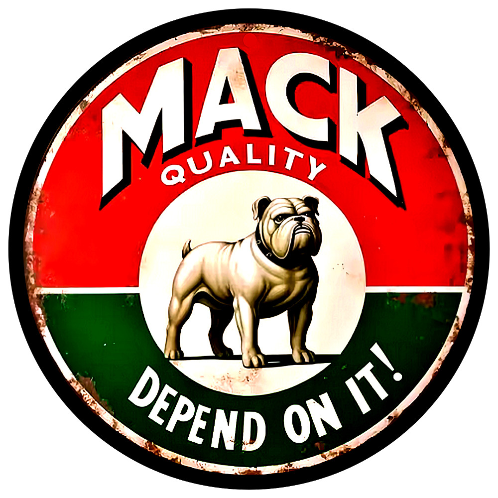 Mack truck sign sticker vintage retro reproduction laptop bumper 4 sizes