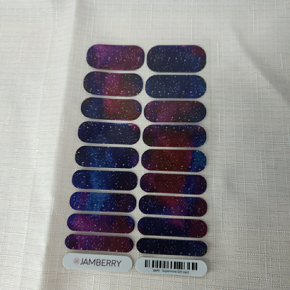💖Jamberry Sneakers "Supernova Girl" Retired Full Sheet 💖