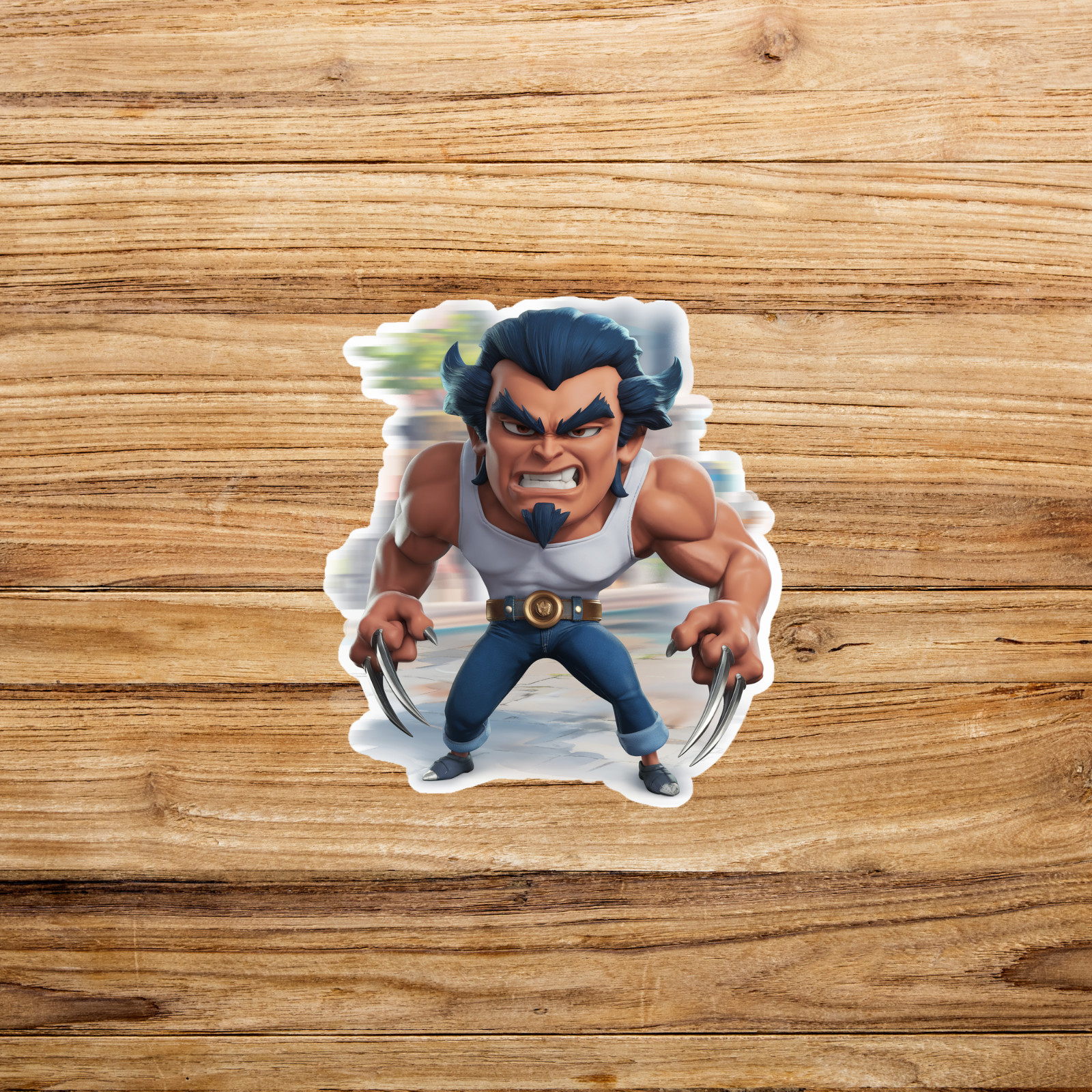 Wolverine X-Men Superhero Logan Vinyl Action Figure Decal Sticker #1779