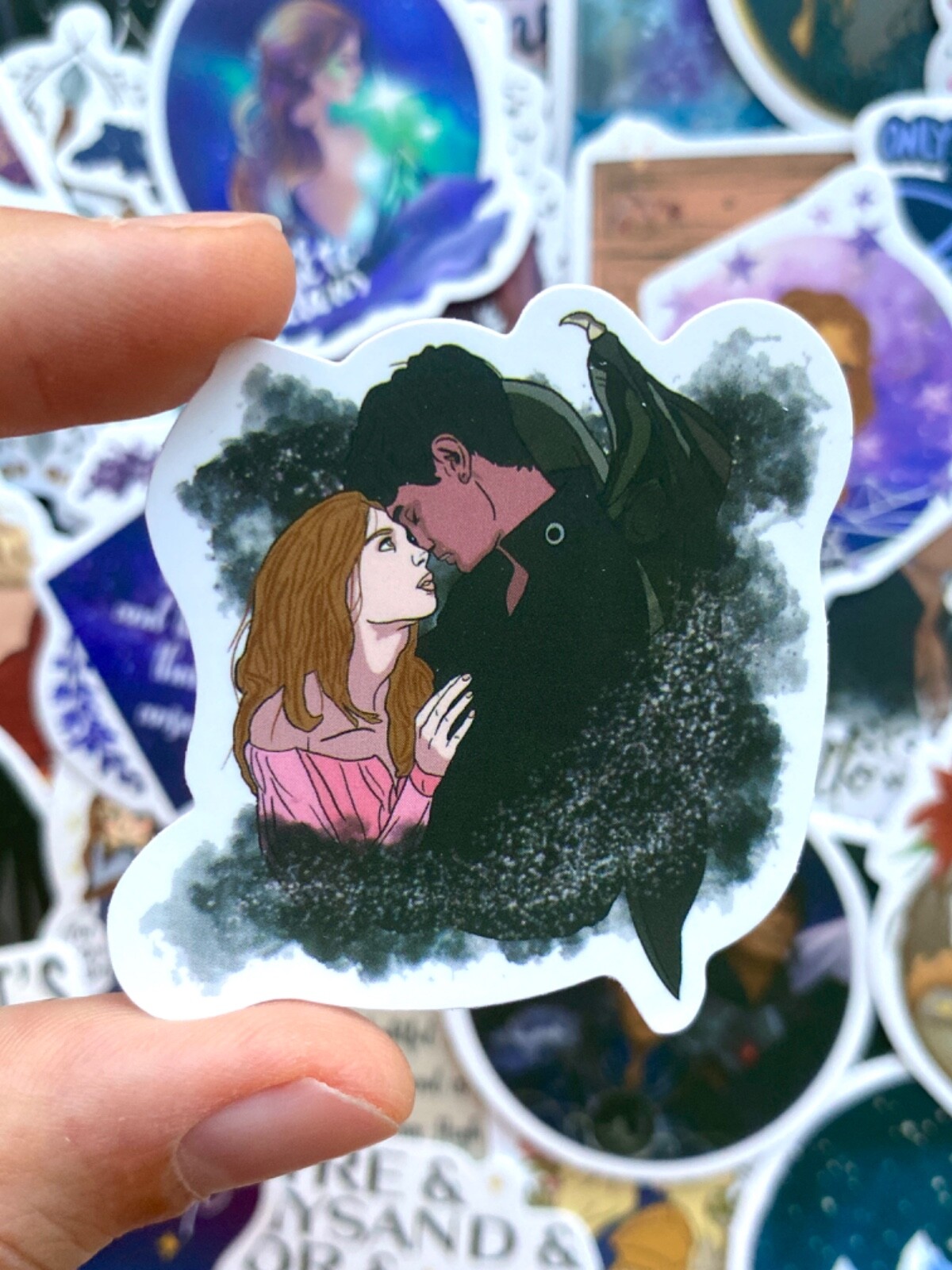 5-60 pcs Acotar Stickers, Gothic Bookish Reading Thorns and Roses Vinyl Decals