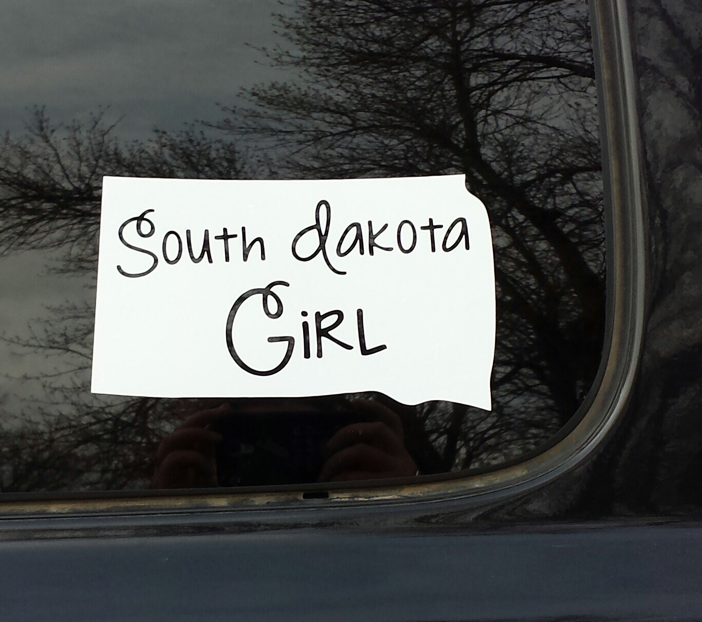 State Girl Sticker Vinyl Car Decal Approx. 6×6 NEW Made in USA
