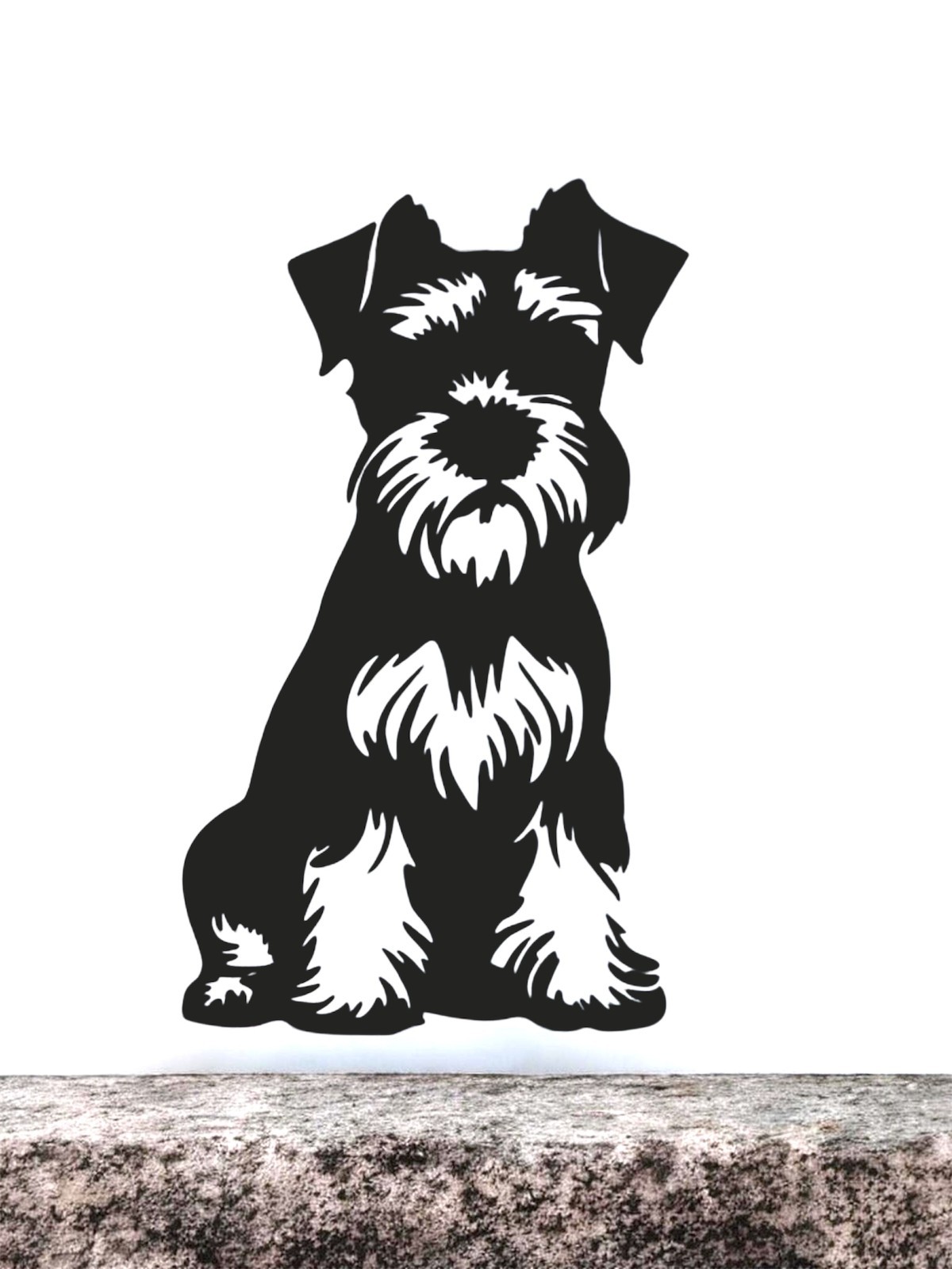 Schnauzer dog design #3 Decal for car Windows Laptops most Smooth Surfaces