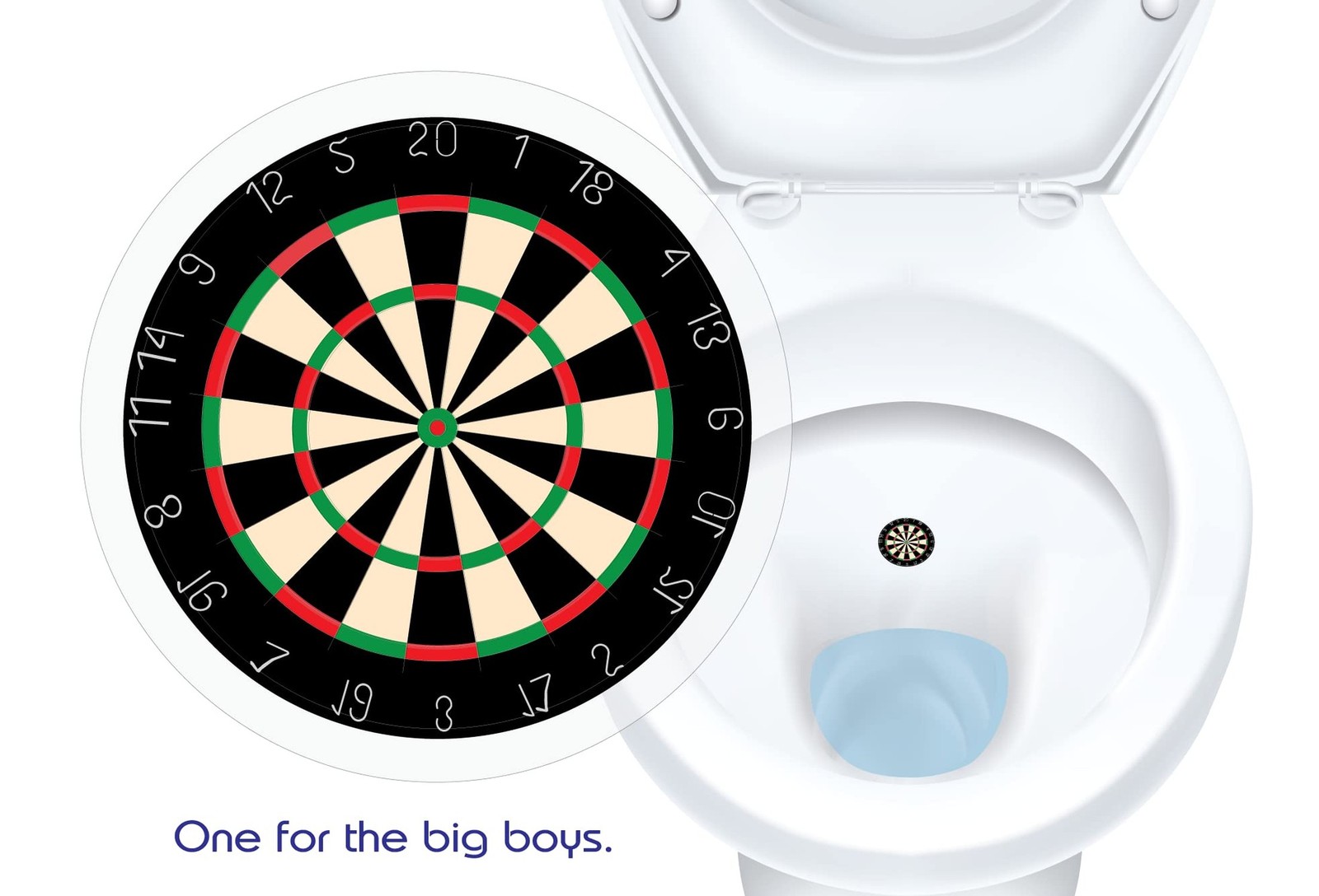 Toilet Target Stickers for Big Boys with Sticker Applicator Tool for Easy Ins…