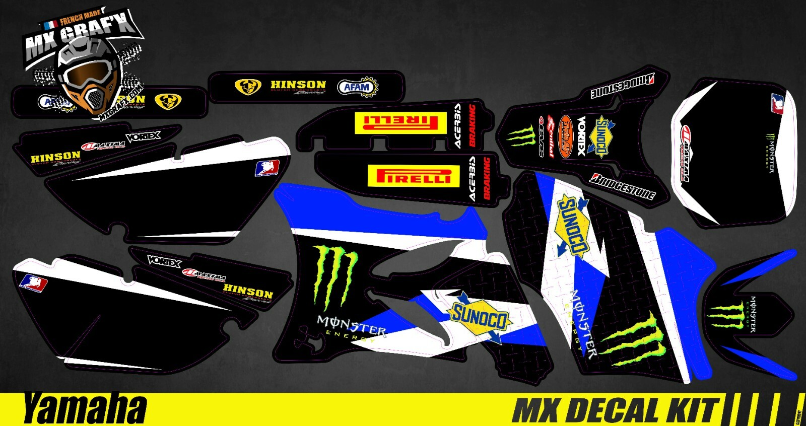 MX Decal Kit For Yamaha YZ 85 – MONSTER 2