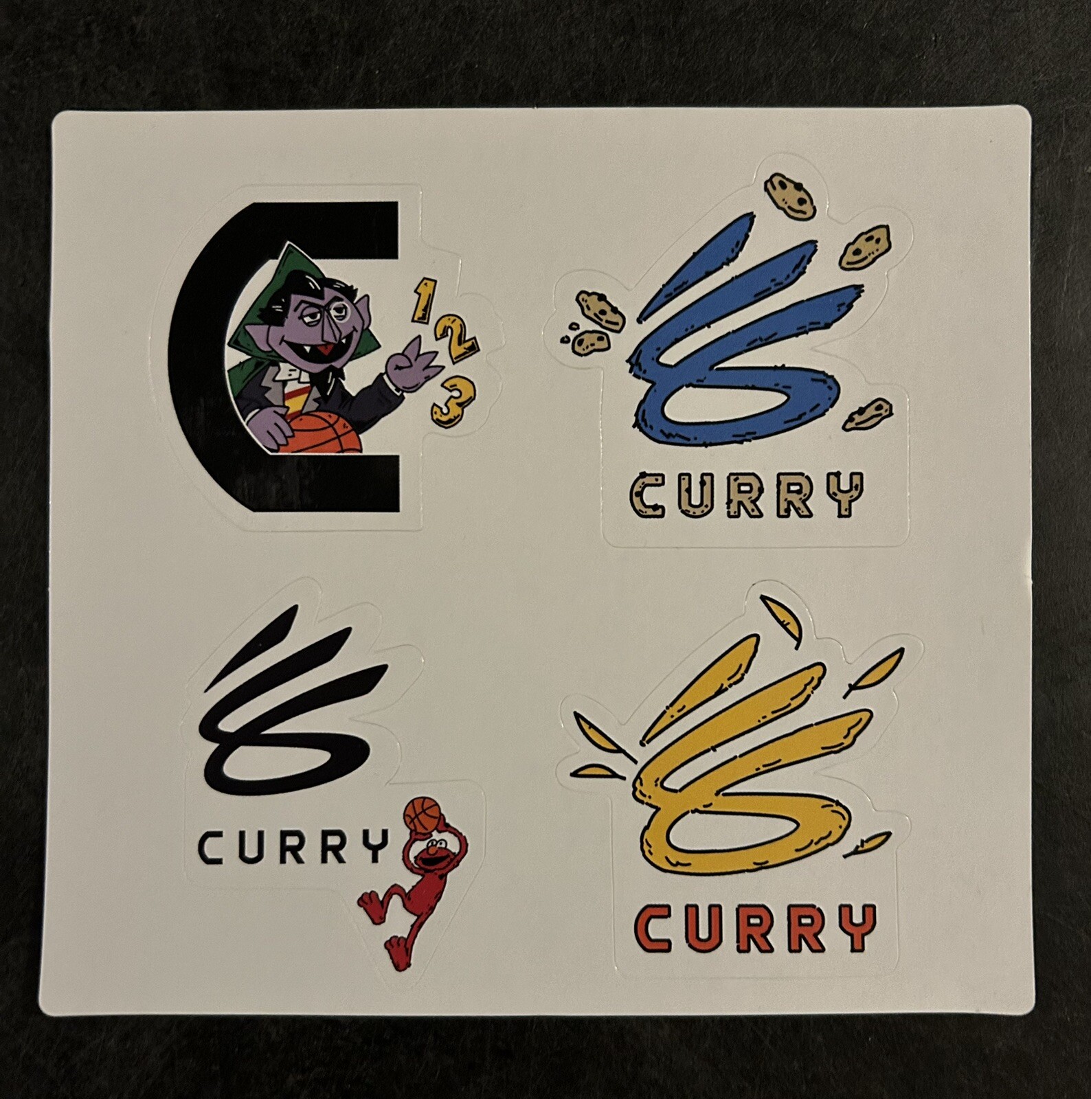 Under Armour Curry Flow Sesame Street Logo Decals Sticker Set Of 4 Ltd Edition🔥