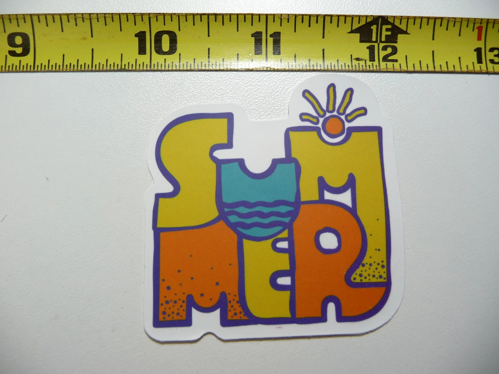 SUMMER LETTERS SMALL STICKER DECAL HIKING CAMPING WOODS NATURE HIKE
