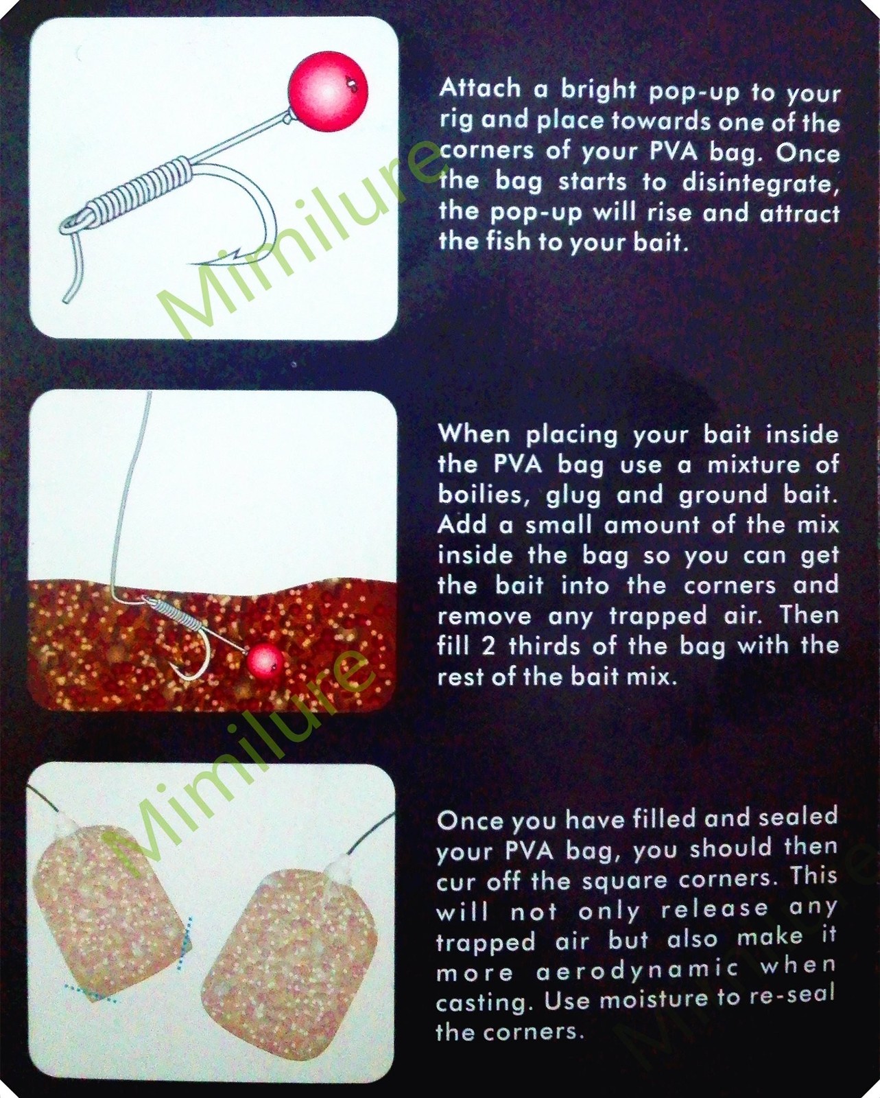 PVA Fishing Bait Bags: 100pcs Catfish Fishing Baits Holder for Boilie Rig Car…