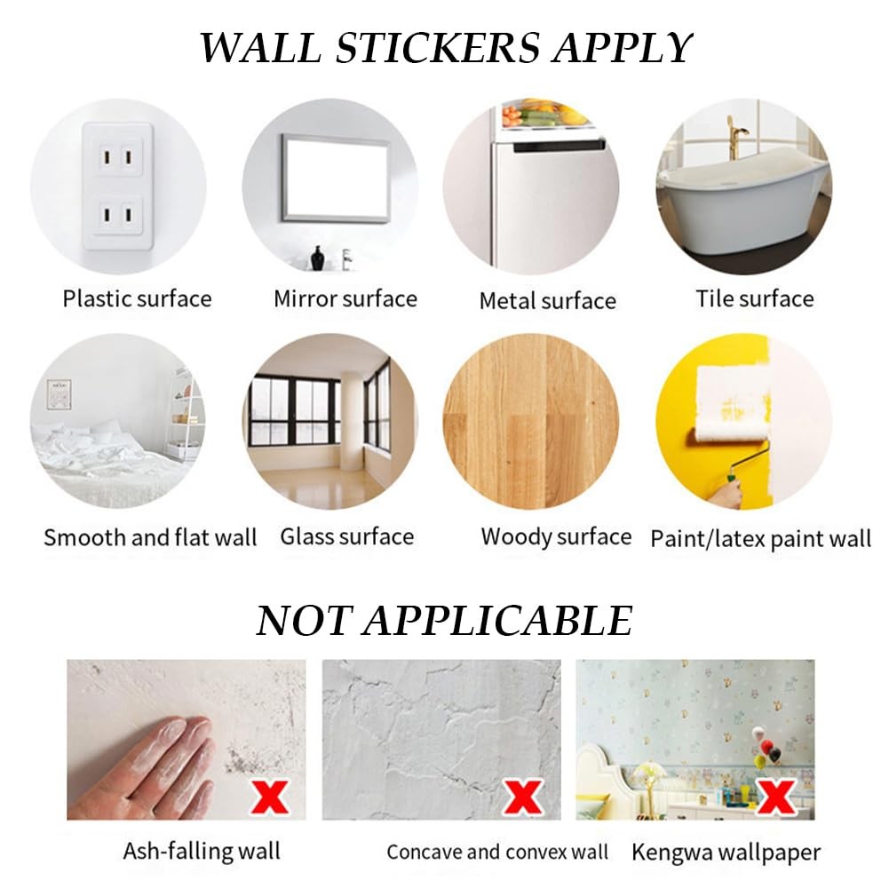 2Pcs Bathroom Sign Sticker for Business and Home Waterproof PVC Restroom Sign…