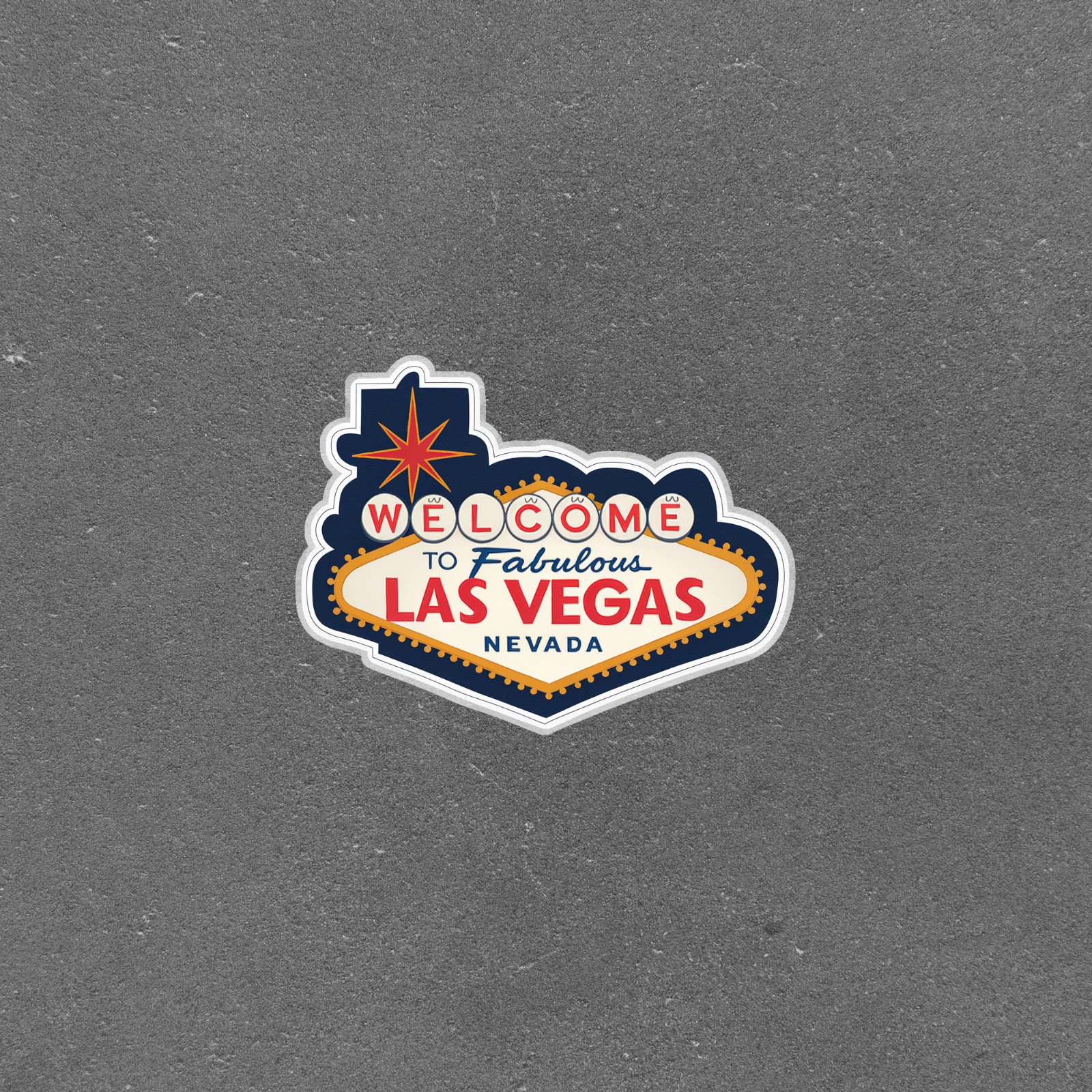 Welcome to Fabulous Las Vegas Nevada Retro Casino Sign Sticker #3798