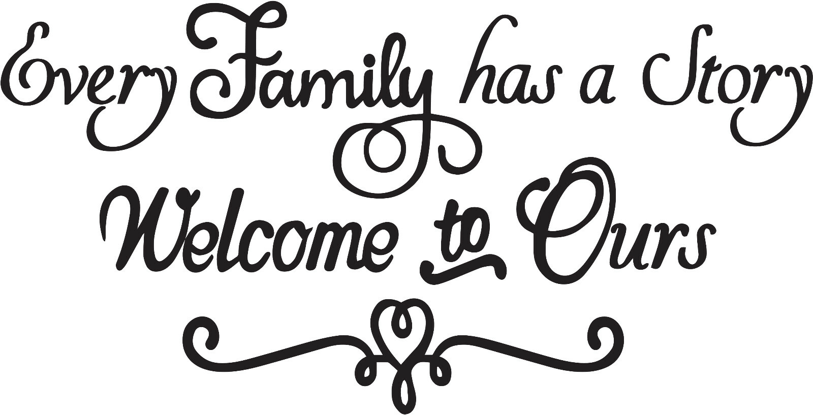 Wall Decal Living Room Family Story Home Interior Vinyl Decor Black gz489