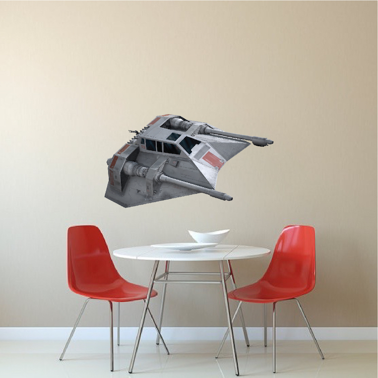Snow Speeder Star Wars Wall Decal Empire Strikes Back Hoth Vinyl Sticker, s27