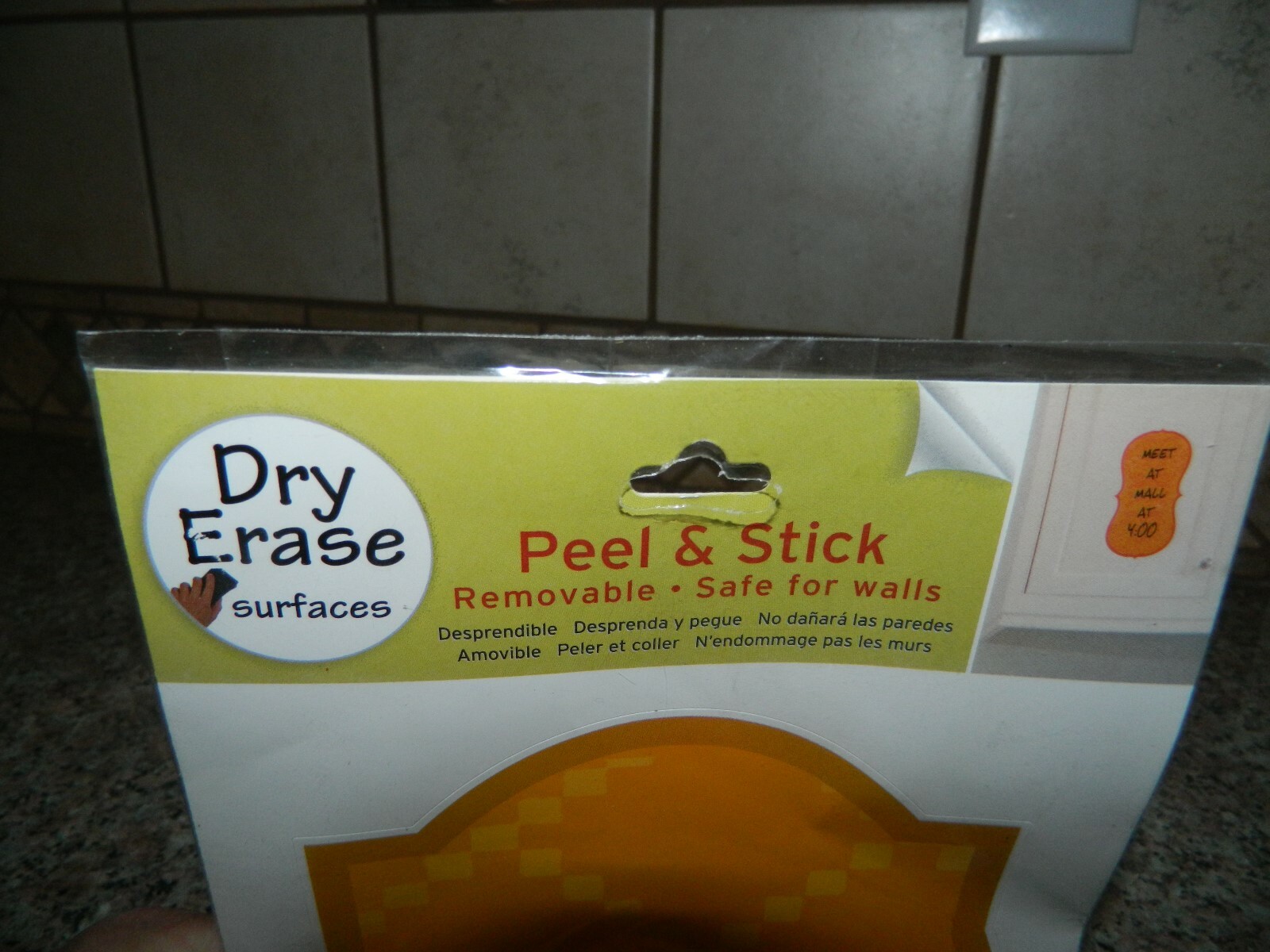 BREWSTER Removable DRY ERASE Shape Wall Stickers Peel & Stick NEW