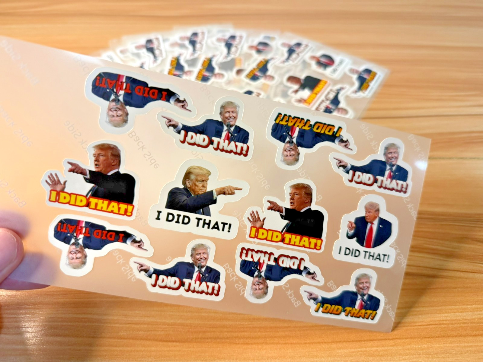 I DID THAT Gas Pump Stickers, 1.5" Mini Assorted Vinyl Waterproof 10-100 pack