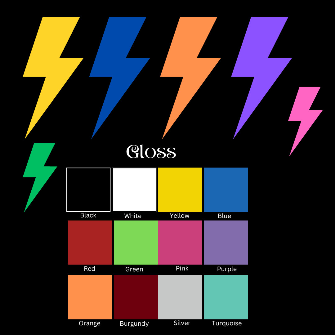 Lightning Bolt Vinyl Decal – Electric Shock, Power, Charge Sticker – Car, Laptop
