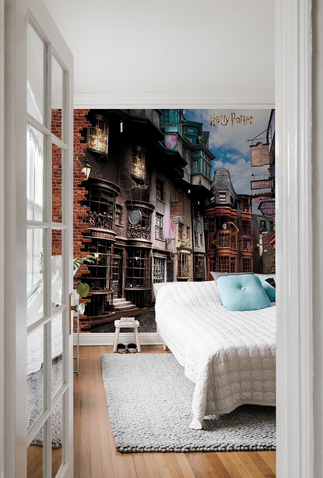 Harry Potter street Wallpaper Mural 252x182cm for children's bedroom photo wall