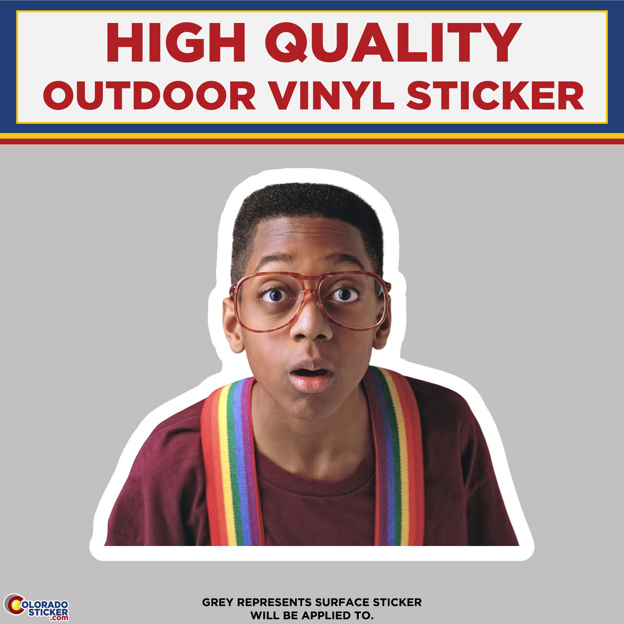 Steve Urkel, High Quality Vinyl Stickers