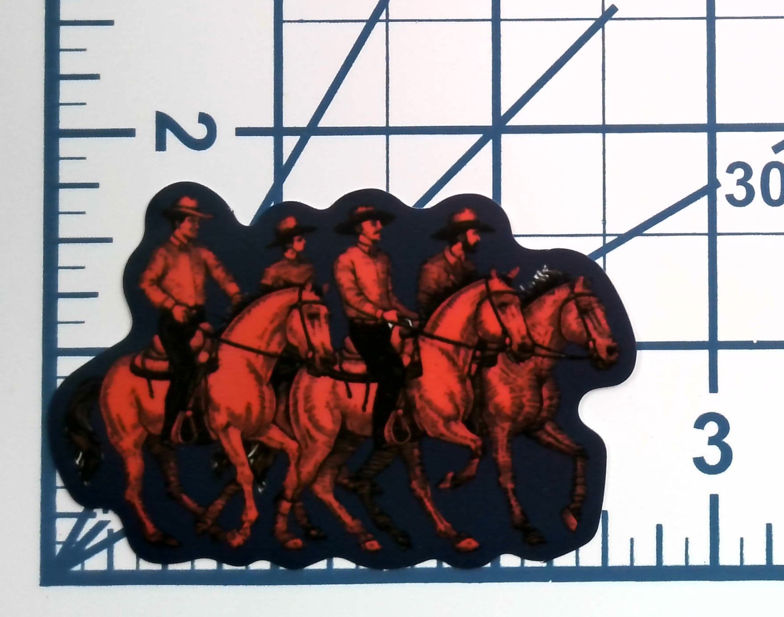Cowboy Posse Vinyl Sticker Western Riders Decal Horseback Cavalry Old West Art