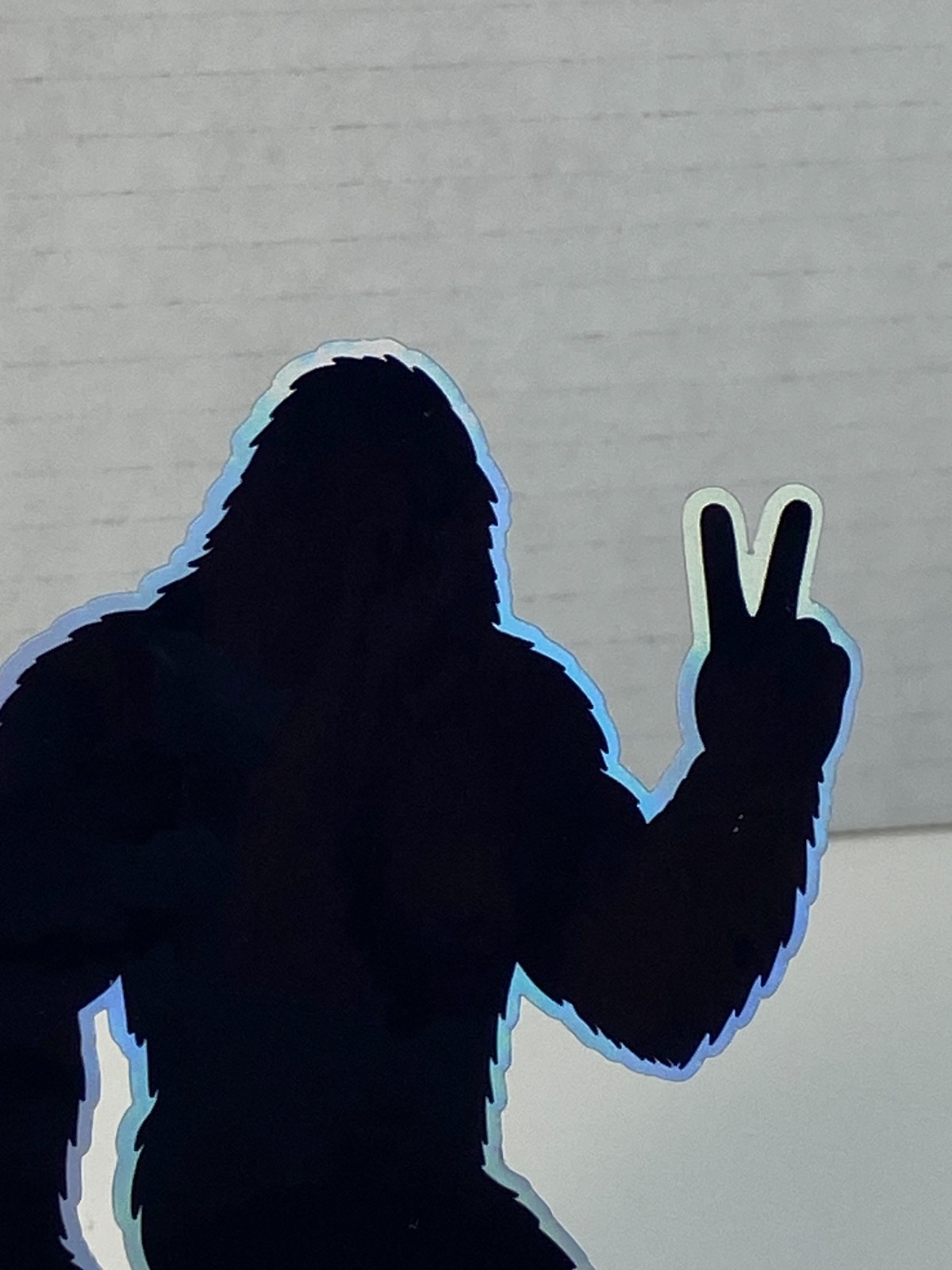 Sasquatch Vinyl Die Cut Sticker Bigfoot Big Foot Yeti Waterproof Holo Peace