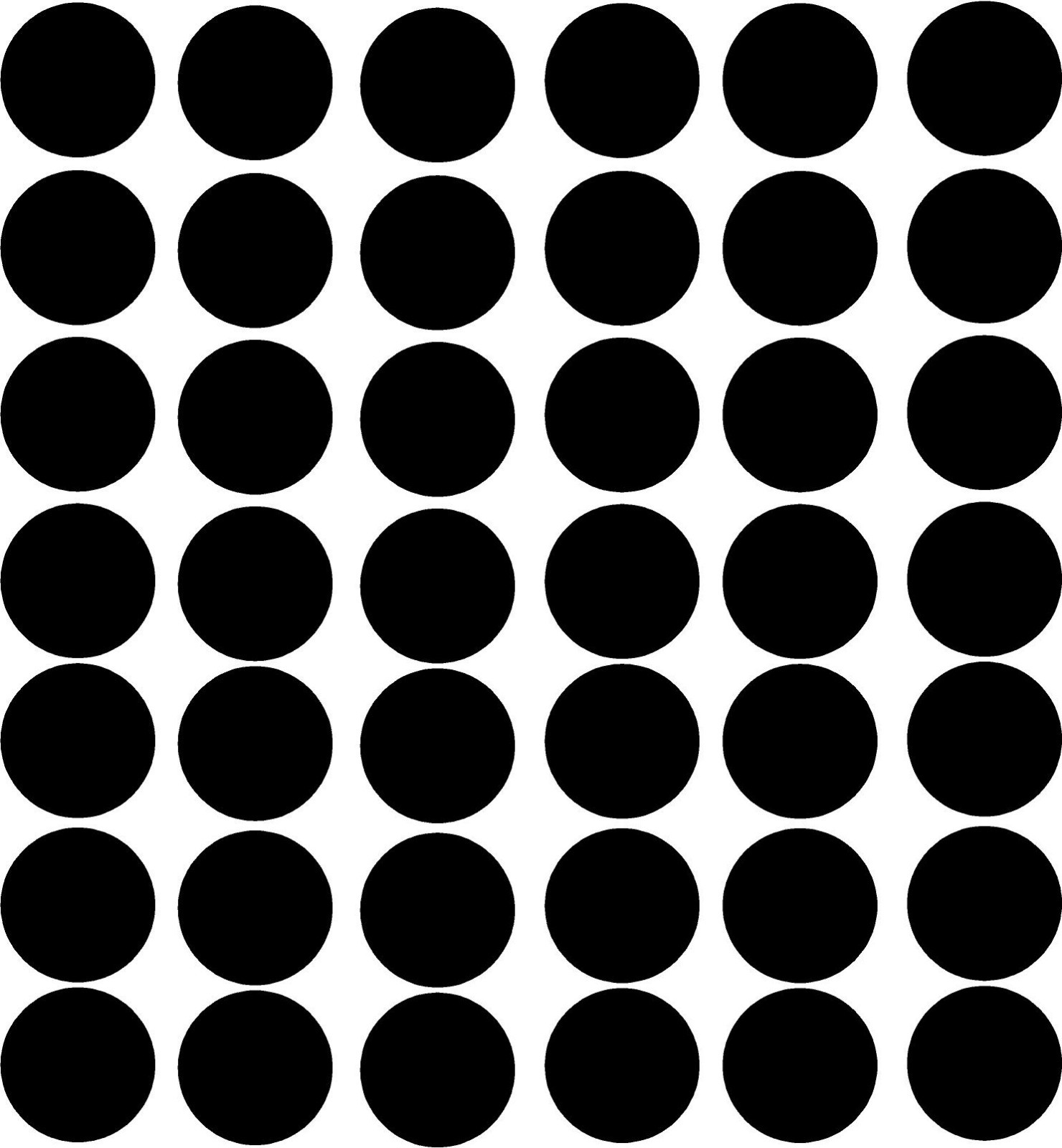 polka dot circles choose your color 42- 3 inch diameter girls room wall decals