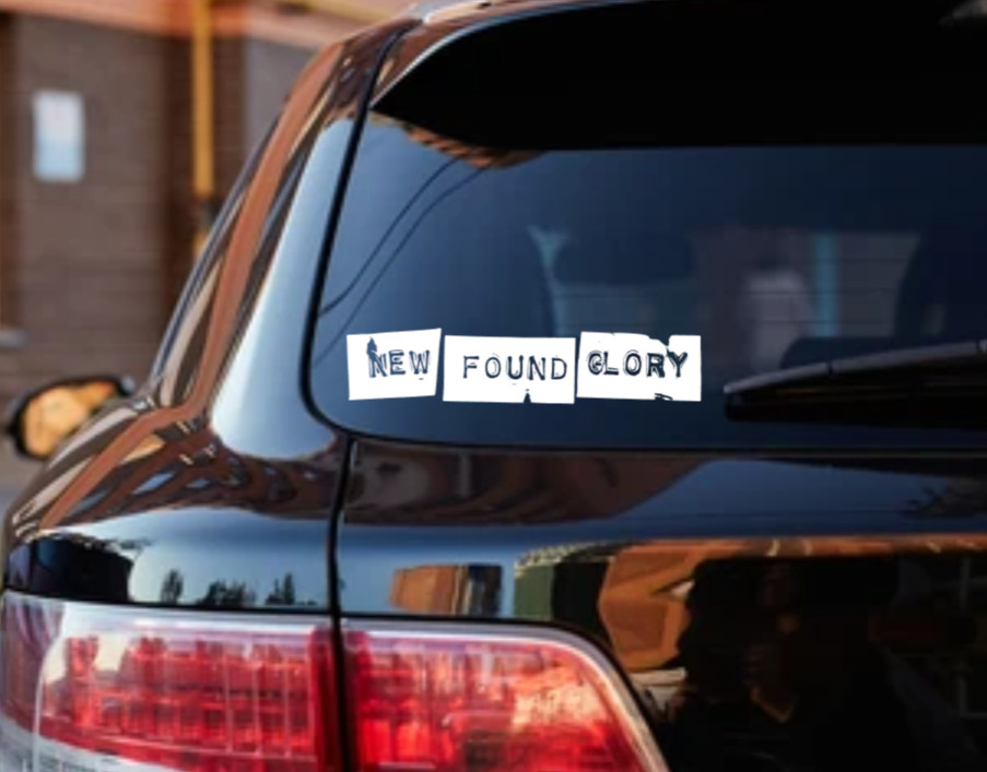 New Found Glory Car Decal Vinyl Band Logo Glossy Bumper Sticker Pop Punk Emo