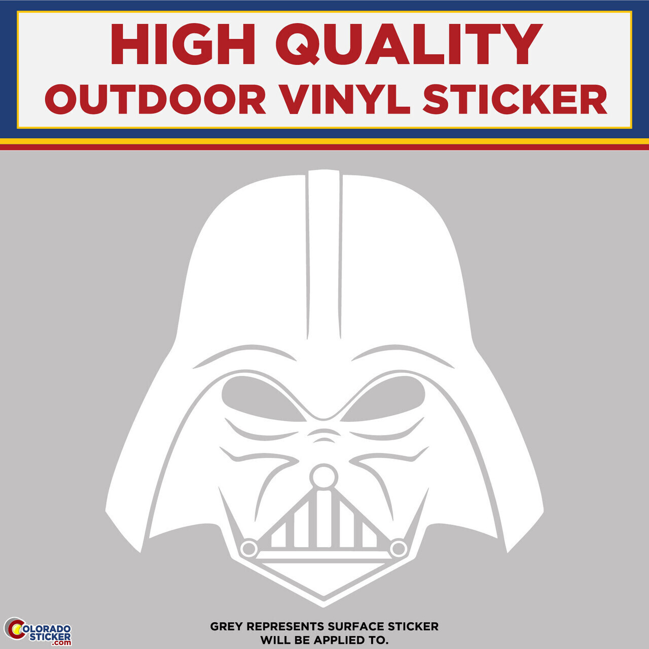 Die Cut Darth Vader, High Quality Vinyl Sticker Decals